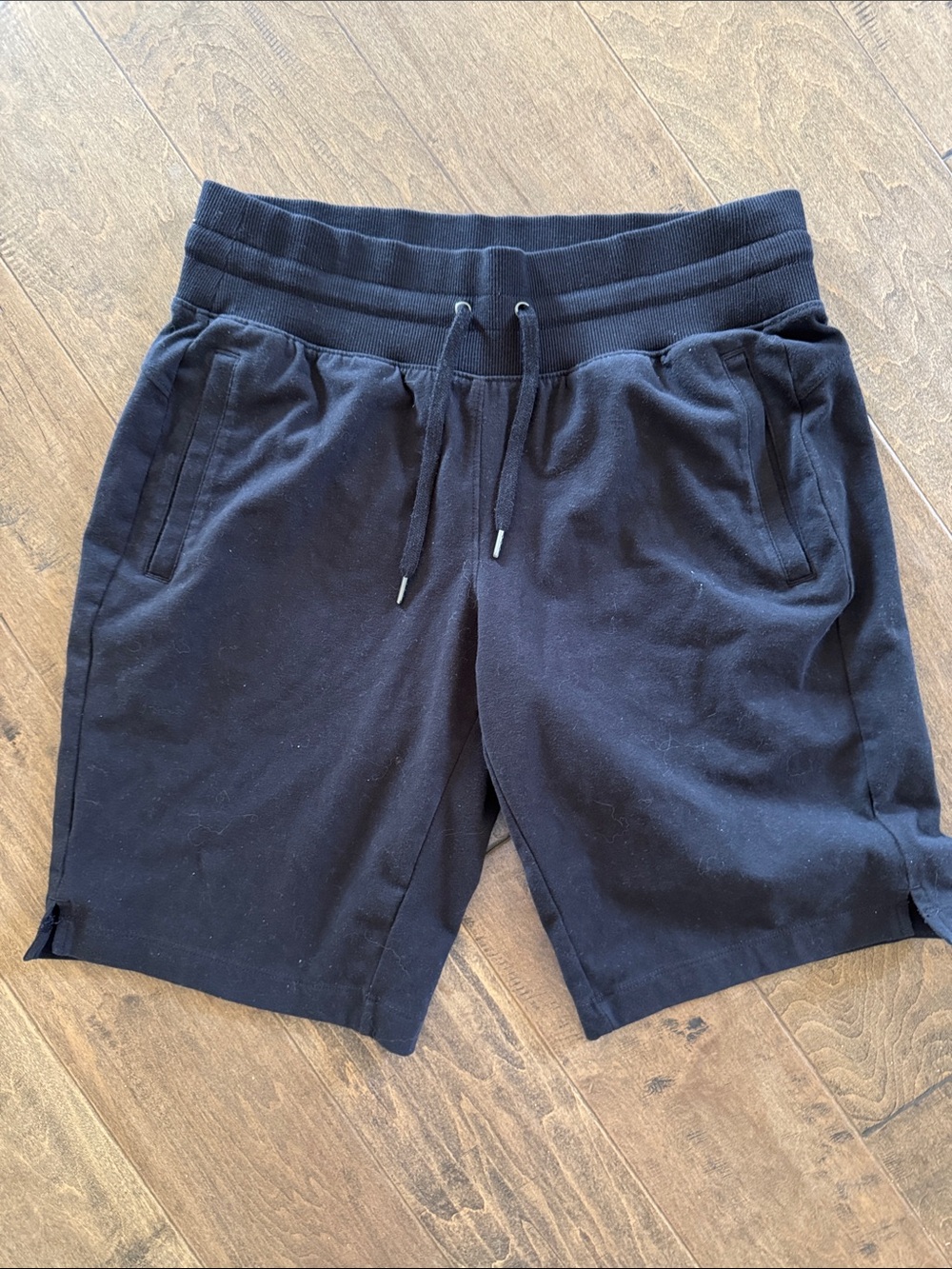 tek gear Black Athletic Drawstring Knit Shorts